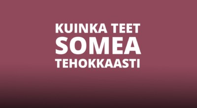 Näillä vinkeillä teet somea tehokkaammin