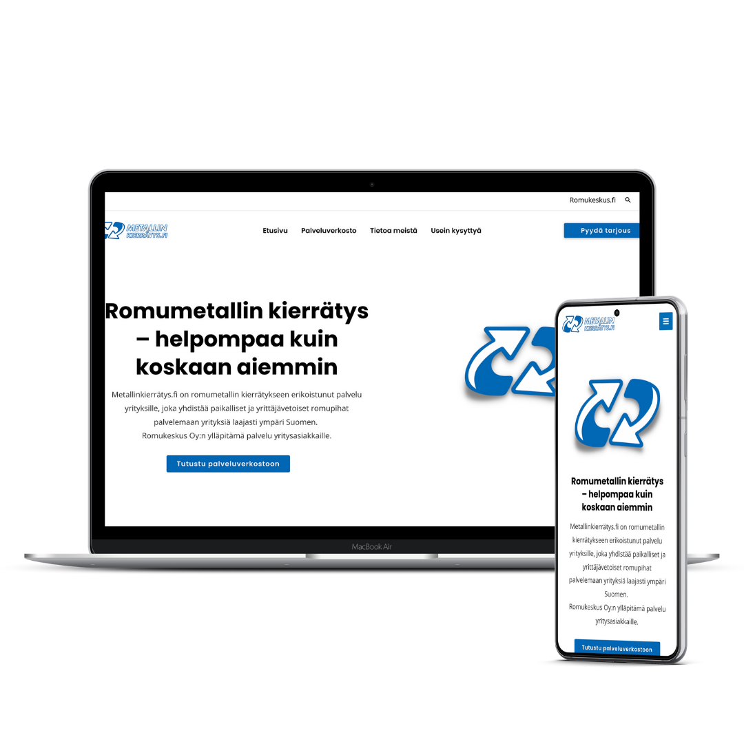 Metallinkierrätys verkkosivut