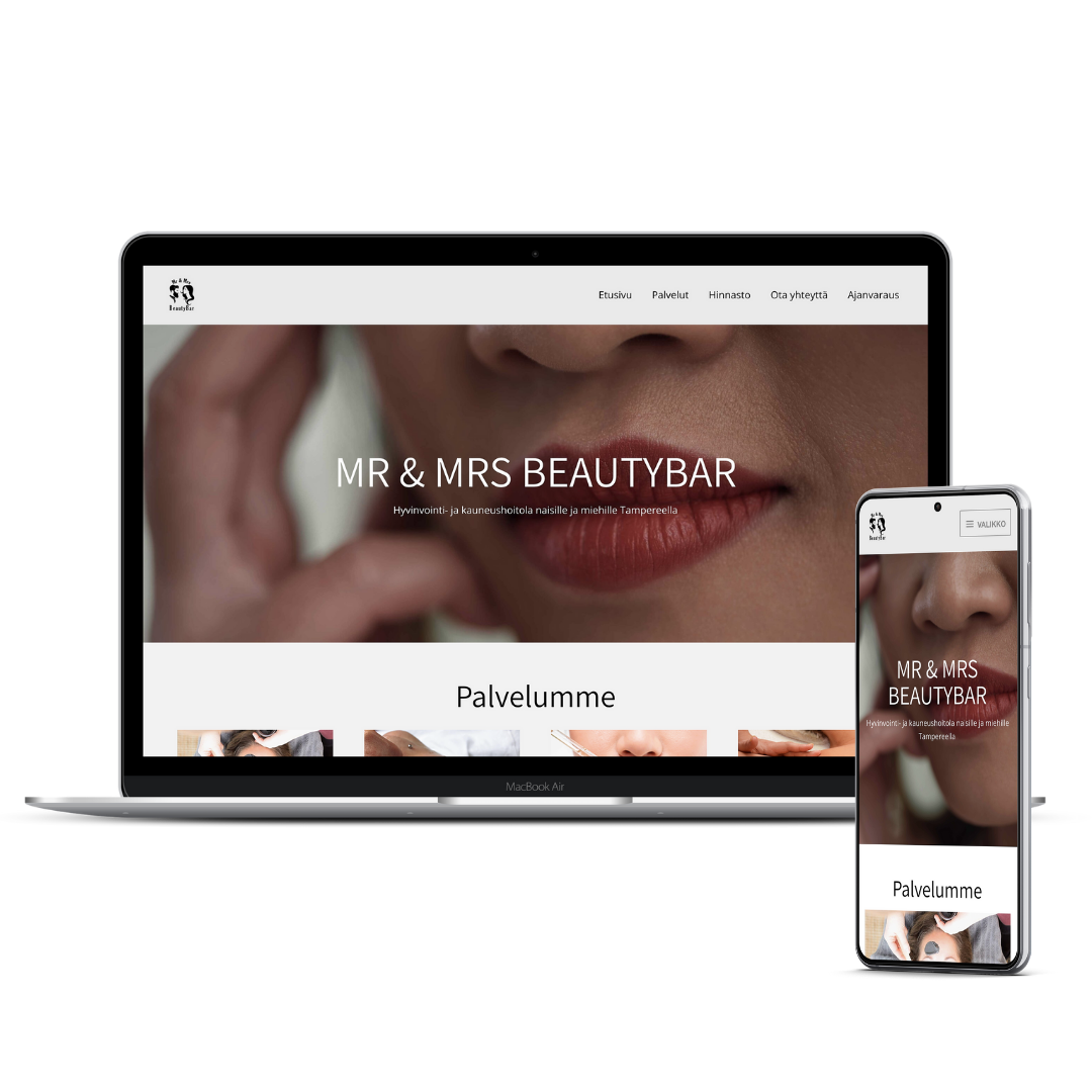 Beautybars verkkosivut Makum