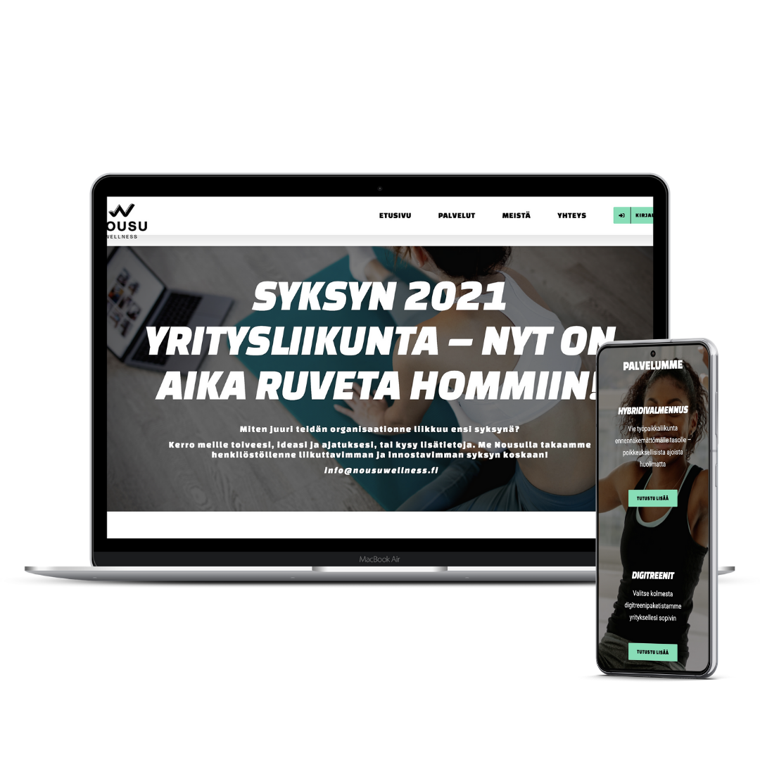 Nousuwellness Makum referenssi verkkosivutoteutuksia