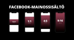 Vinkkejä Facebook-mainossisältöihin ja Facebook-mainoskoot